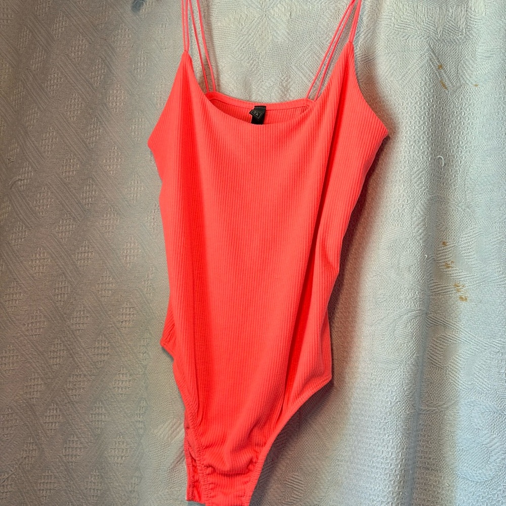 Al Ya spaghetti strap body suit